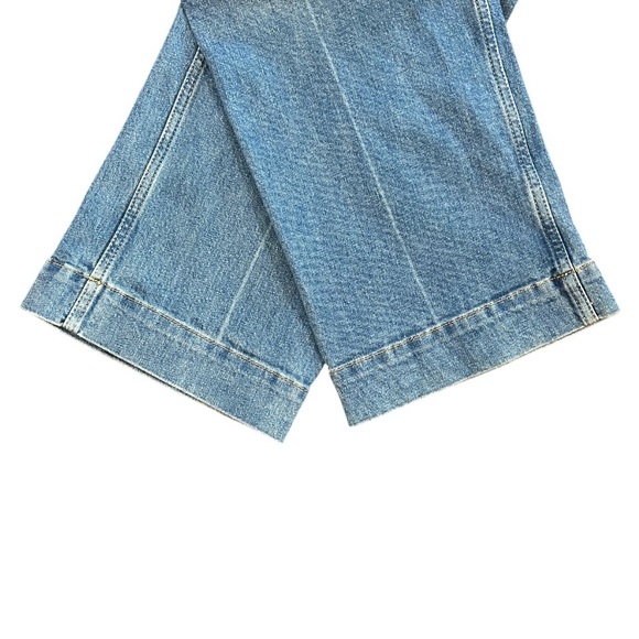 Anthropologie Pilcro women’s Skipper Jeans 25 blue crop wide leg high rise - Picture 12 of 13